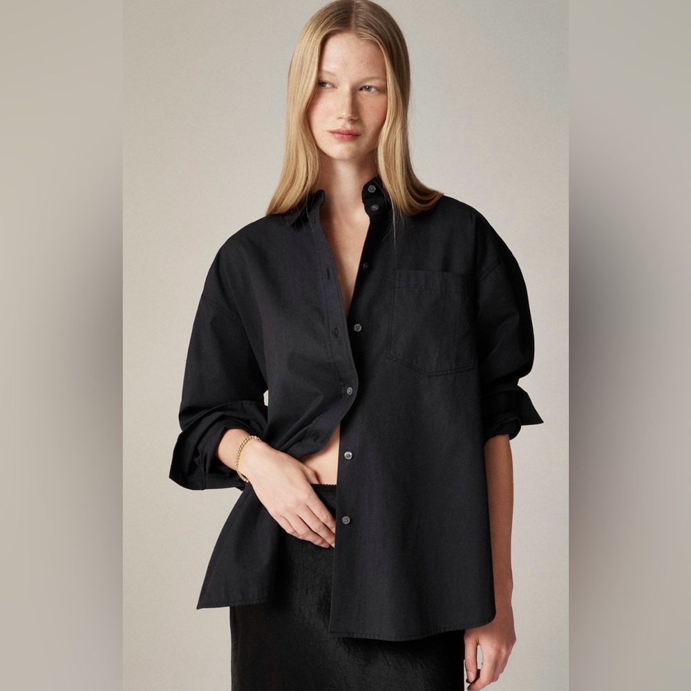 J. Crew Étienne Oversized Shirt in Lightweight Oxford